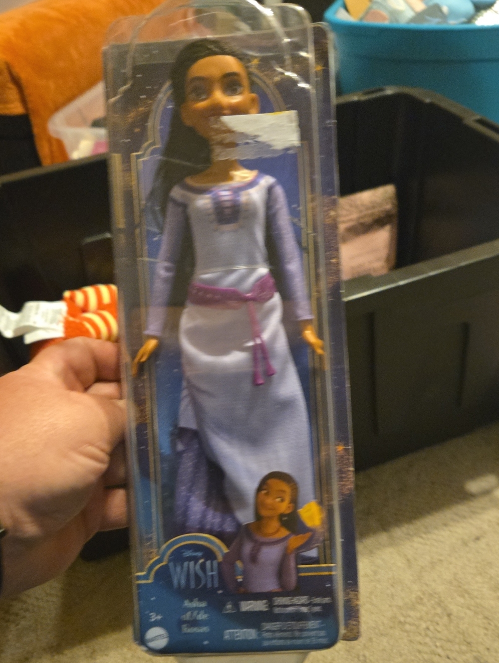 Disney Purple and Pink Princess Asha Kids Costume Doll